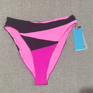 One One Women's High Waist High-Cut Cheeky Swim Bottom